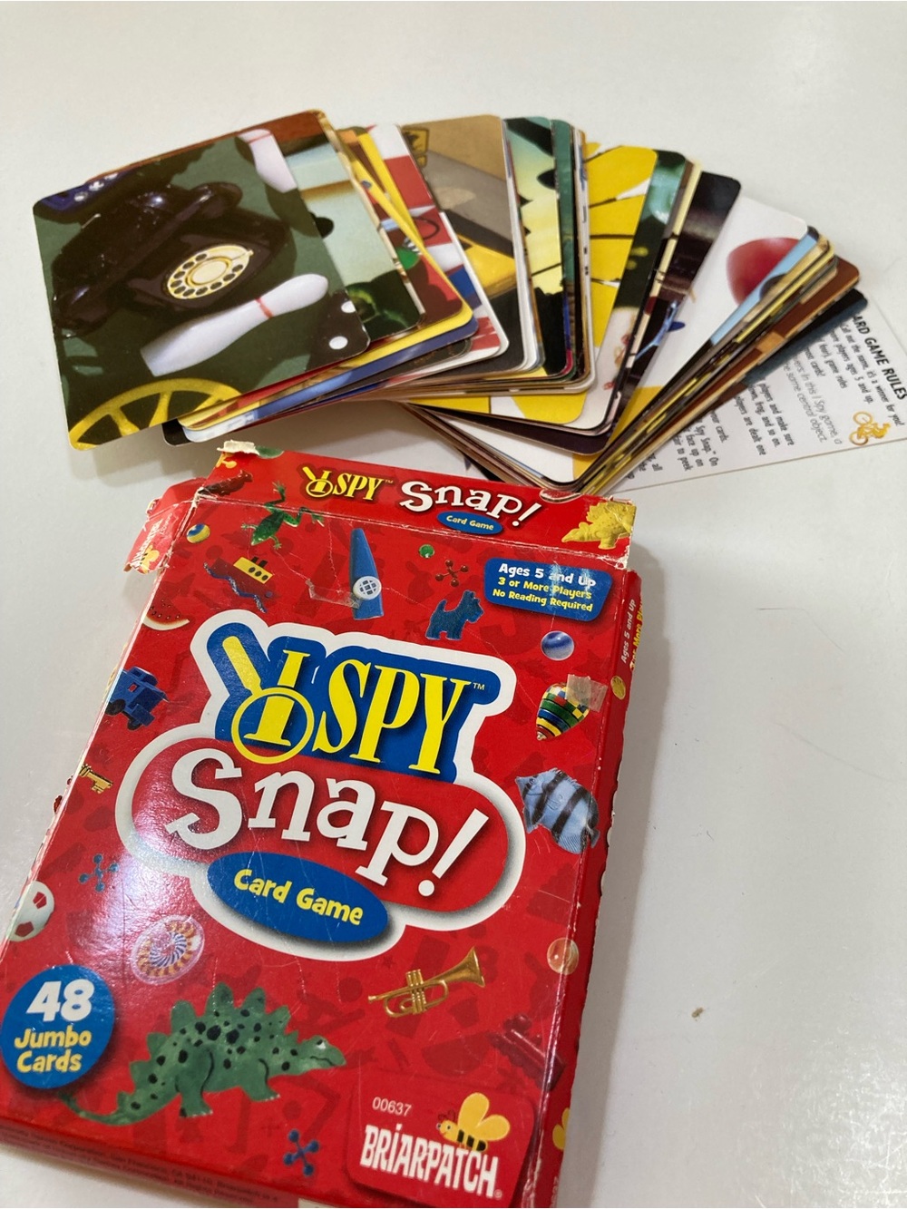 I Spy Snap Card Game Matching Briarpatch 2015 Scholastic Ages 5+ Wick Marzollo